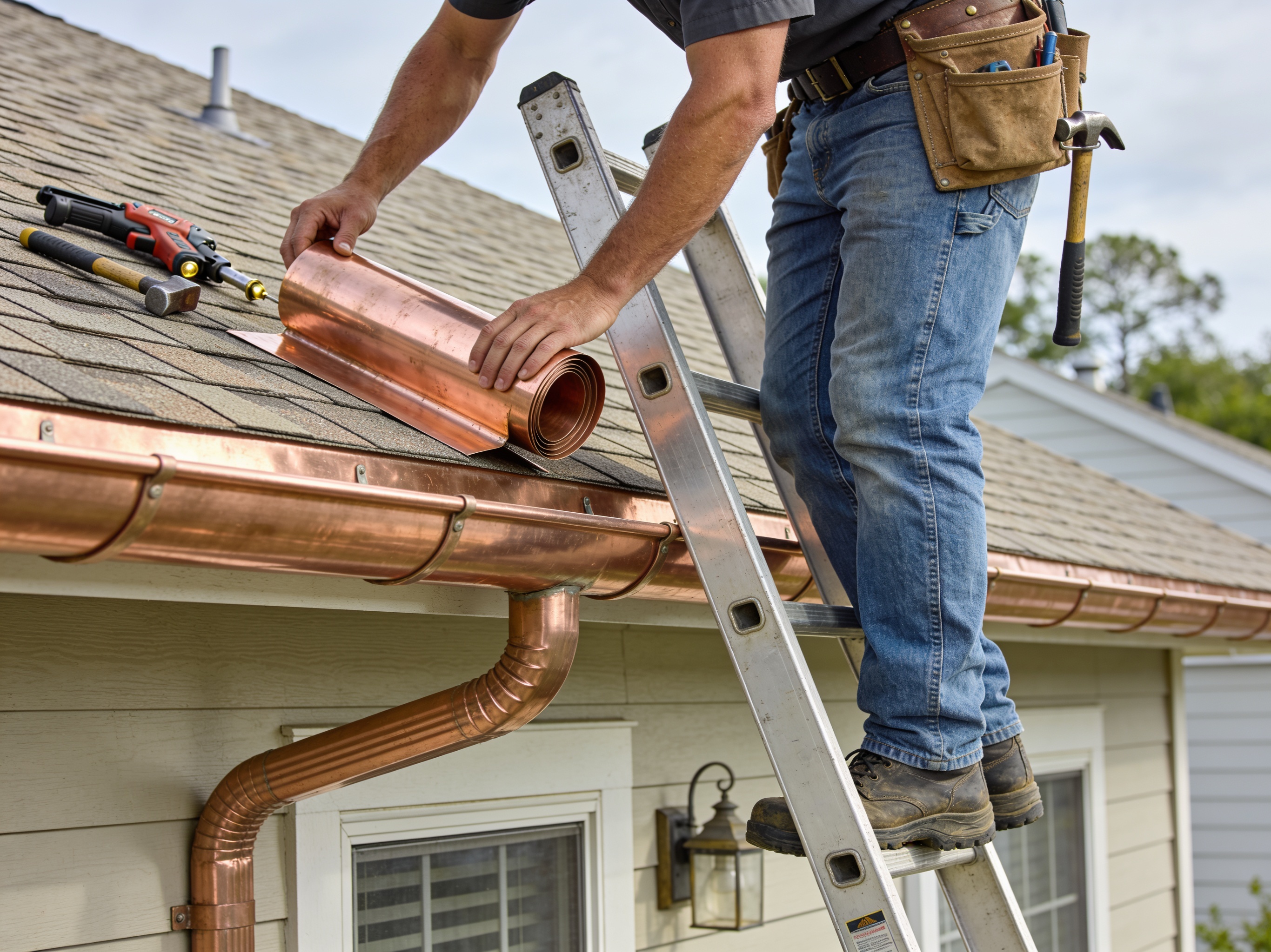 Copper Gutter Installation in Port Orange, FL